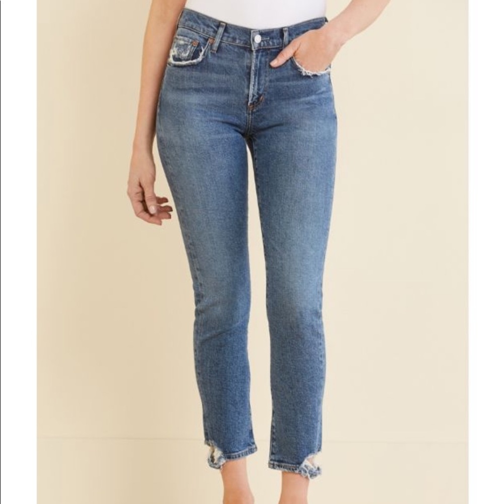 Agolde Toni stratosphere ankle straight jeans